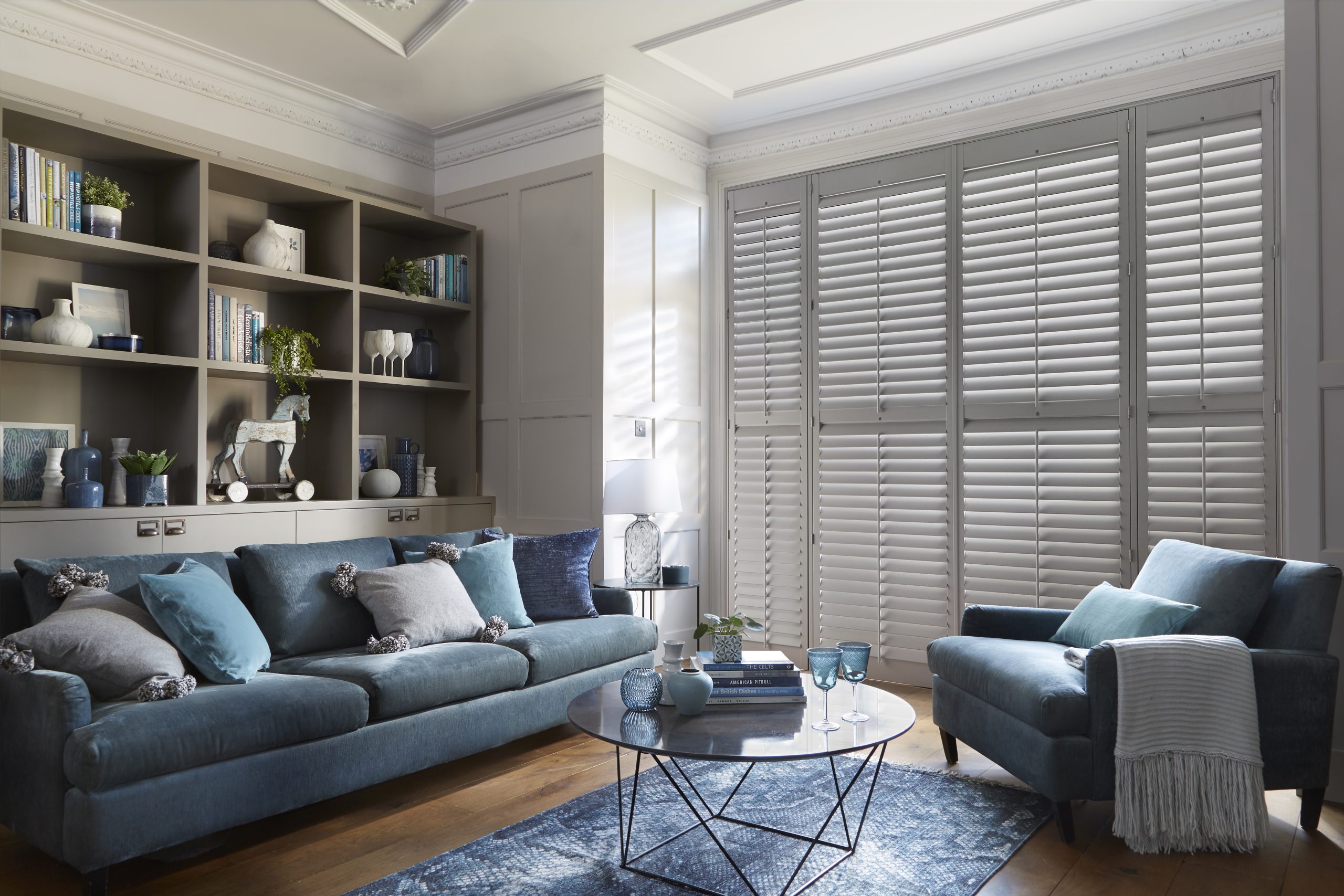 Luxaflex Shutters donkere raamdecoratie