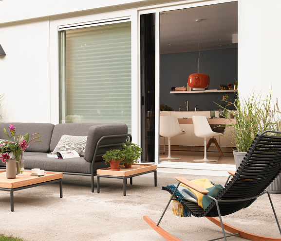 Buitenhor voor schuifpui