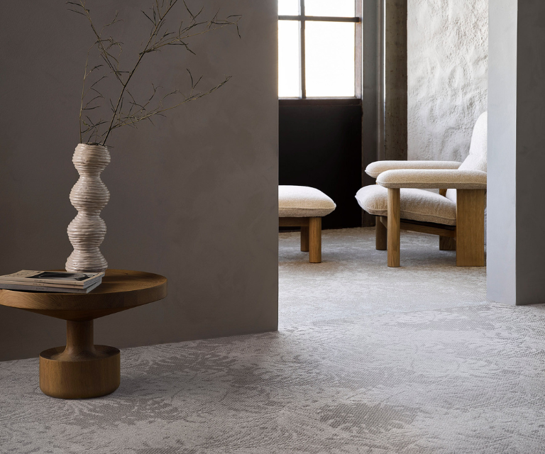 Tapijt in de zithoek