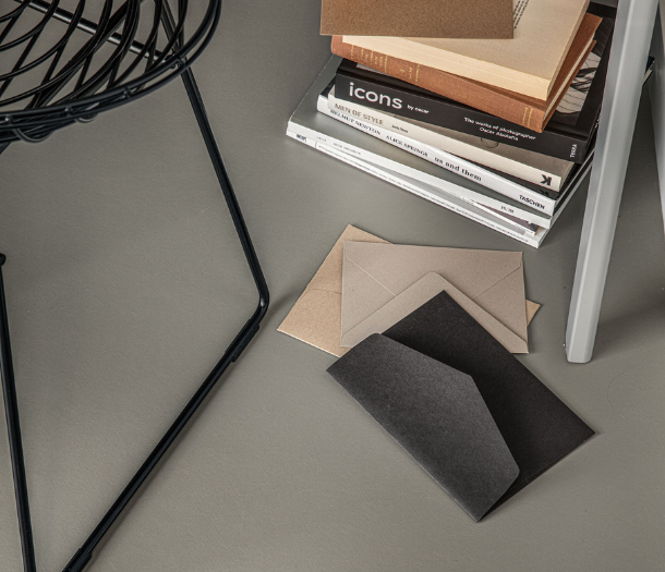 Sfeerfoto van betonlook Marmoleum vloer