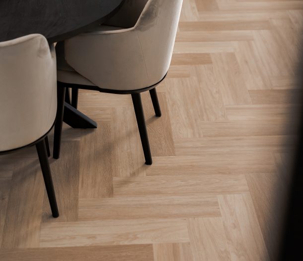 Vloer – pvc – therdex – donker – staand – eettafel – houtlook – visgraat (2)