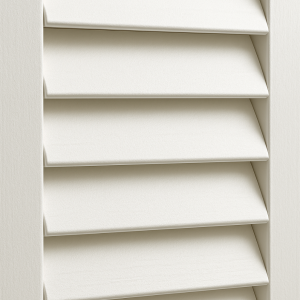 Detailfoto van witte shutters