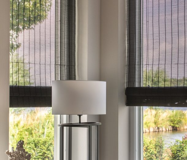 Geweven houten rolgordijnen van het merk Zonnelux